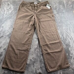 RSQ LR Baggy Carpenter Pants Brown Size 31 NWT Utility Skater
